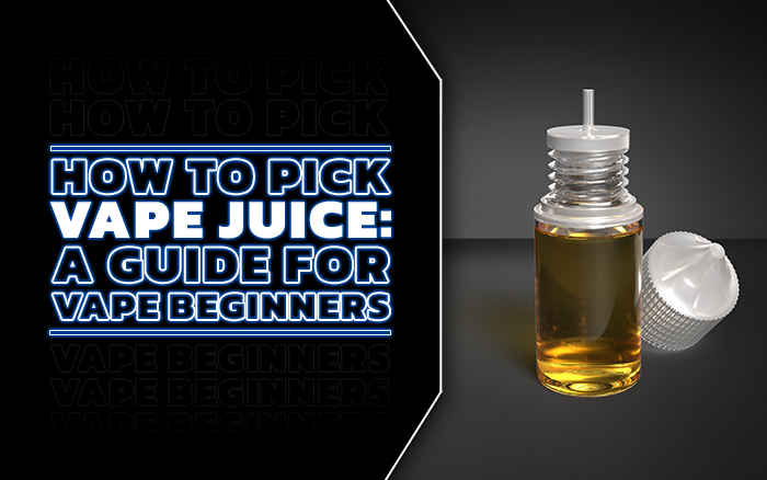 image of vape juice bottle opened with title how to pick vape juice a guide for vape beginners