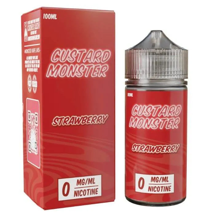 0ML Strawberry E-Liquid by Custard Monster