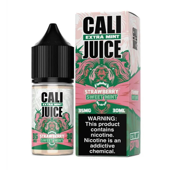 Extra Mint Strawberry Sweet Mint Nicotine Salt by Cali Juice