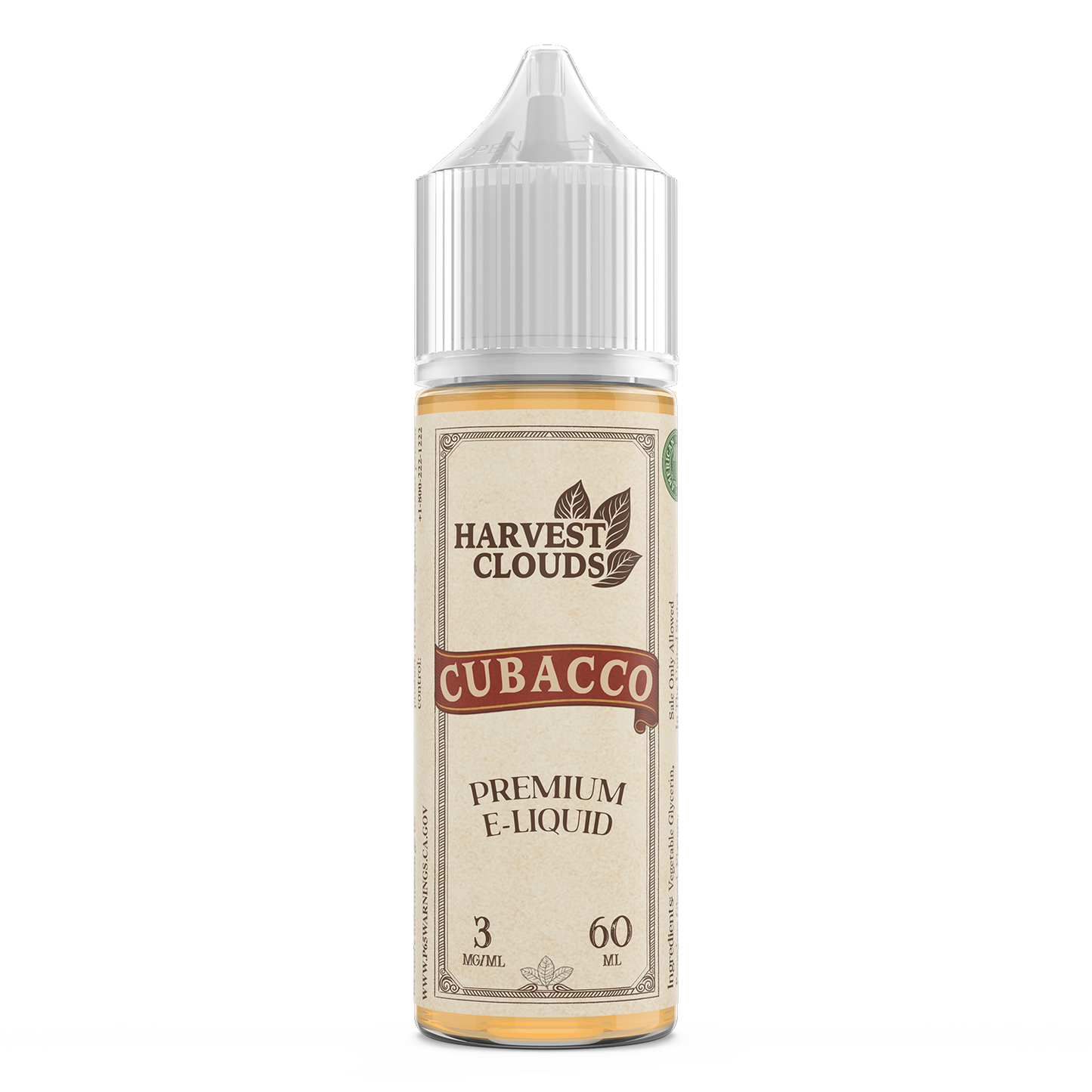 Harvest Clouds Cubacco Freebase Vape Juice