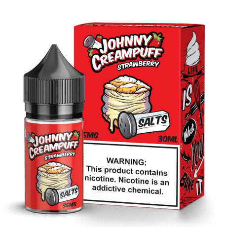 Strawberry Nicotine Salt by Johnny Creampuff