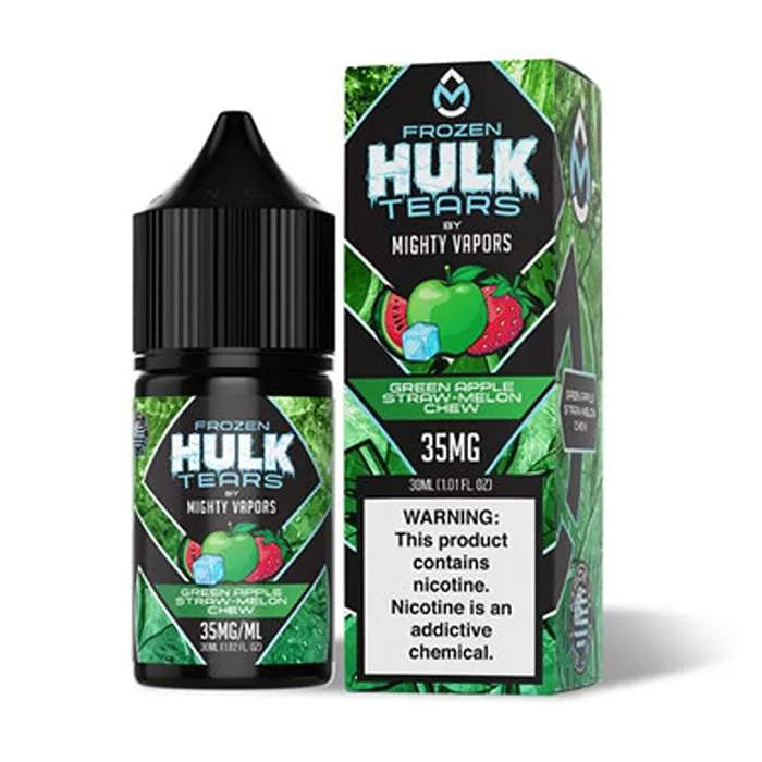 frozen-green-apple-straw-melon-chew-salt-nic-by-hulk-tears-x-mighty-vapors