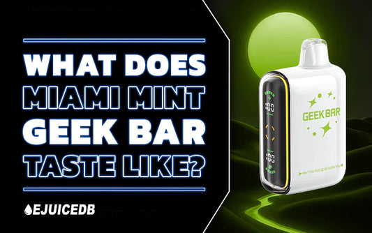 Blog What Does Miami Mint Geek Bar Taste Like?