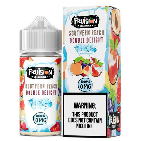 0MG Southern Peach Double Delight Ice E-Liquid by Fruision