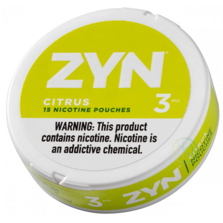 3MG Citrus ZYN Nicotine Pocuhes Flavor