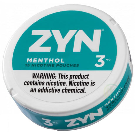 3MG menthol ZYN Nicotine Pouches