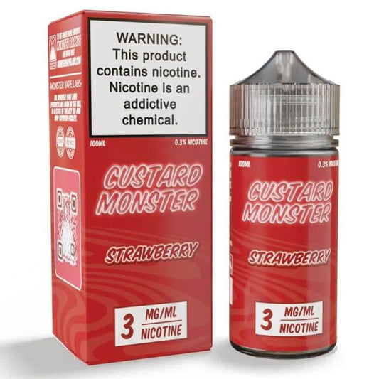 3 ML Strawberry E-Liquid by Custard Monster