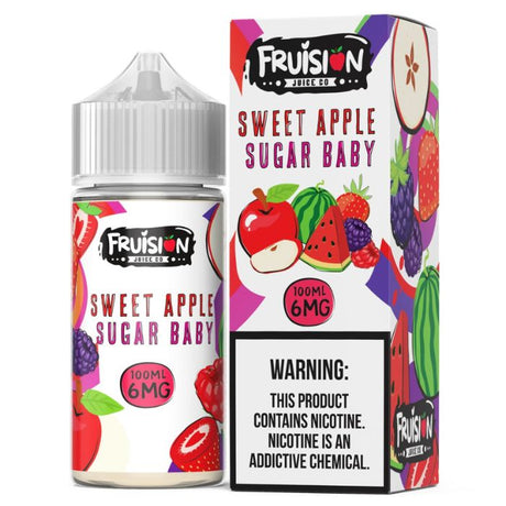 6MG Sweet Apple Sugar Baby E-Liquid by Fruision