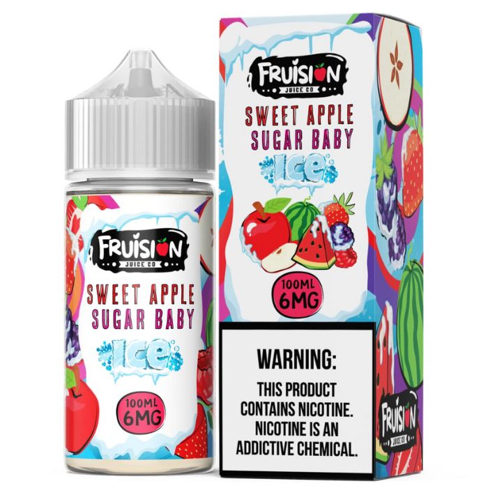 6MG Sweet Apple Sugar Baby Ice E-Liquid by Fruision