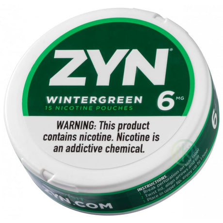 6mg Wintergreen ZYN Nicotine Pouches