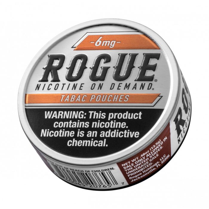 6MG Tabac Rogue Nicotine Pouches Flavor