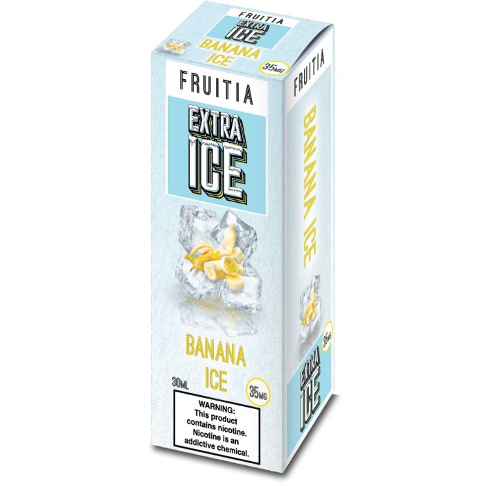 Banana Ice Nicotine Salt by Fruitia Extra Ice eJuiceDB