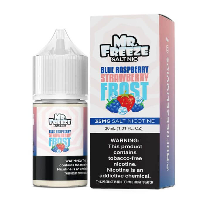 Blue Raspberry Strawberry Frost Nicotine Salt by Mr. Freeze
