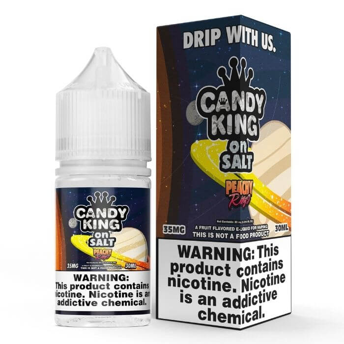 Peachy Rings Nicotine Salt by Candy King On Salt