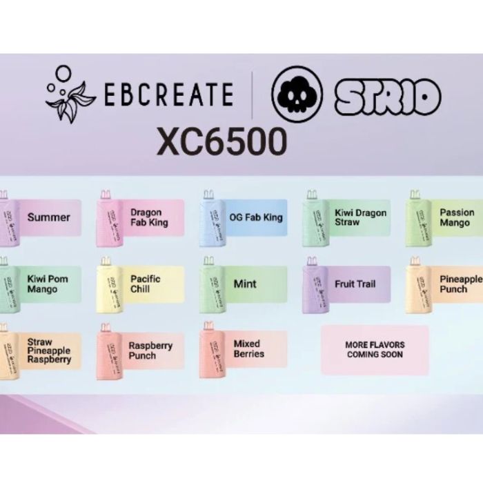Strio x EB Create (Elf Bar) XC6500 Disposable Vape - 6500 Puffs