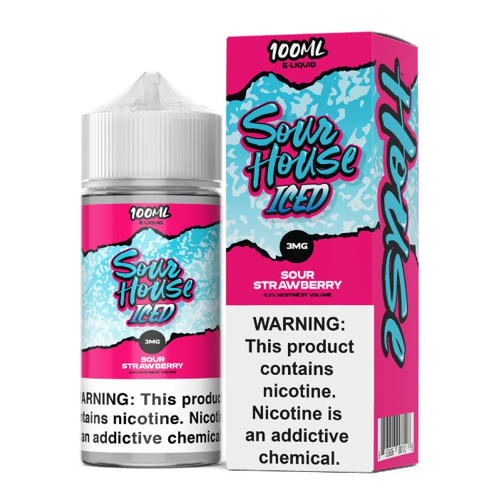 Sour Strawberry Iced E-Liquid by Sour House Iced
