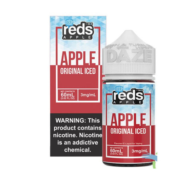 Original Iced E-Liquid by 7 Daze Reds Apple