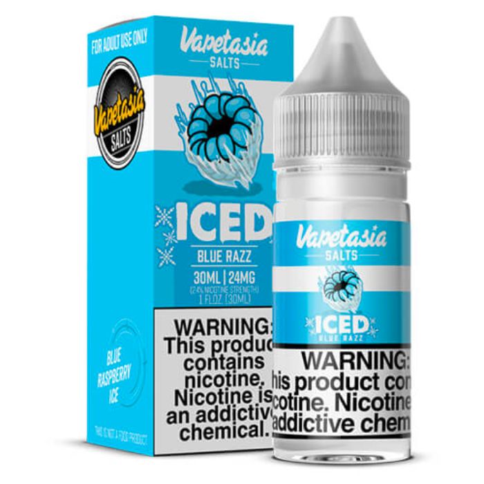 Blue Razz Iced Nicotine Salt by Vapetasia