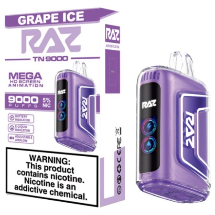 Grape Ice Raz Vape TN9000