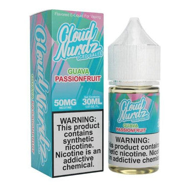 Guava Passion Fruit Iced Nicotine Salt by Cloud Nurdz