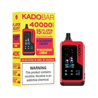 Kado Bar Flavor Adjust 40K Blueberry Cherry Raspberry Lemon