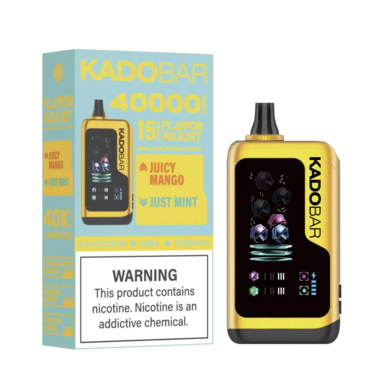Kado Bar Flavor Adjust 40K Juicy Mango Just Mint