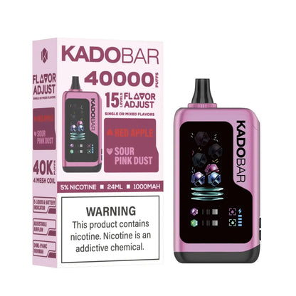 Kado Bar Flavor Adjust 40K Red Apple Sour Pink Dust