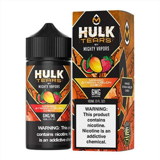 Mango Straw Melon Chew E-Liquid by Hulk Tears x Mighty Vapors