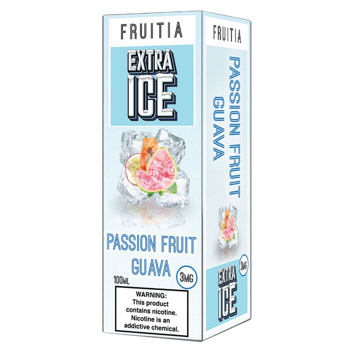 Passion Fruit Guava E-Liquid by Fruitia Extra Ice