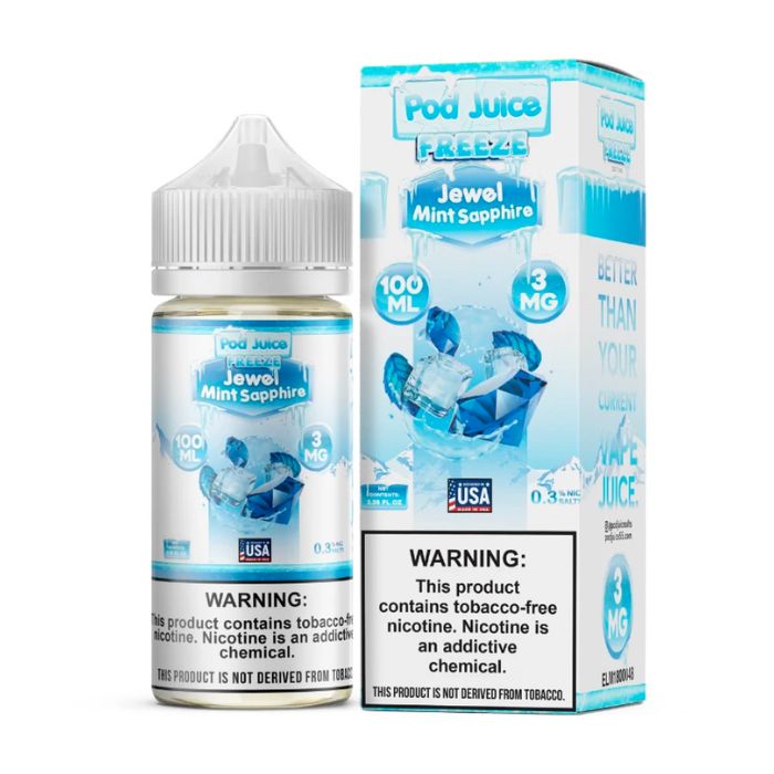 Jewel Mint Sapphire Freeze E-Liquid by Pod Juice