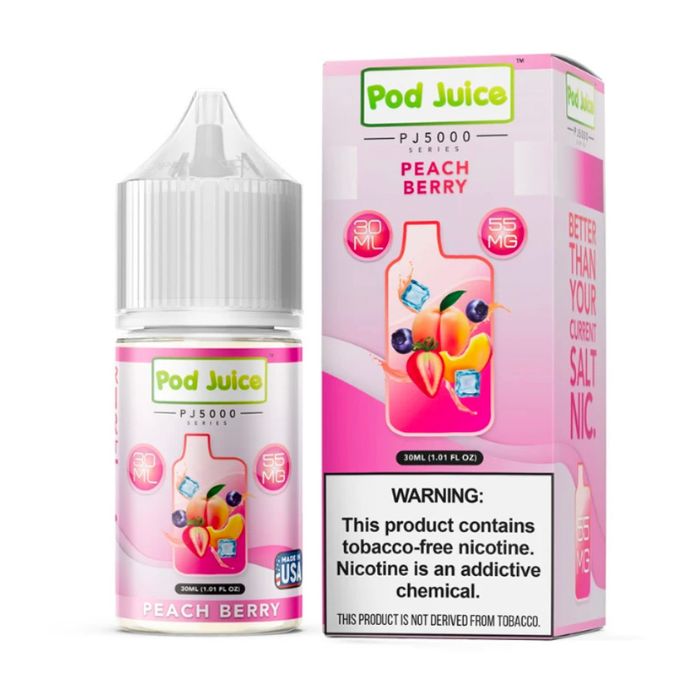 Peach Berry Nicotine Salt by Pod Juice PJ5000
