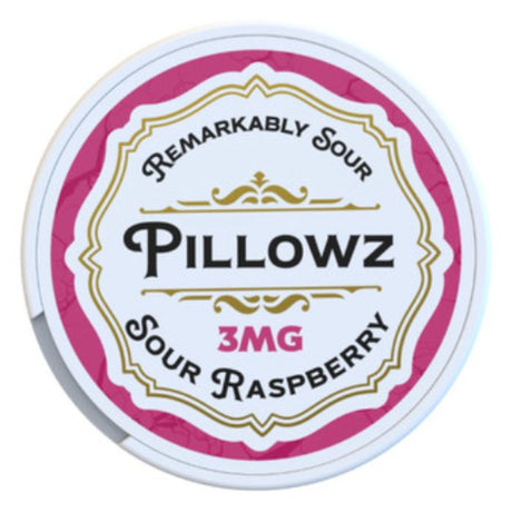 Sour Raspberry 3MG Pillowz Nicotine Pouches