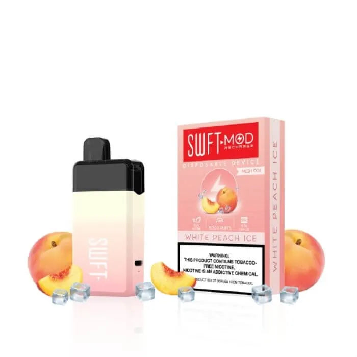 White peach ice SWFT Mod Rechargeable Vape
