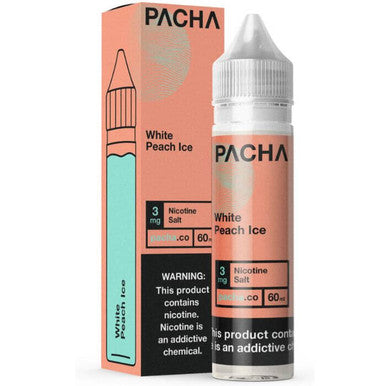 White Peach Ice E-liquid by Pacha Syn