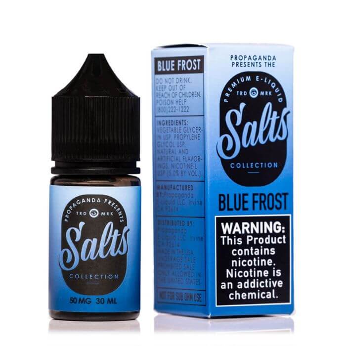 Blue Frost Nicotine Salt by Propaganda The Hype