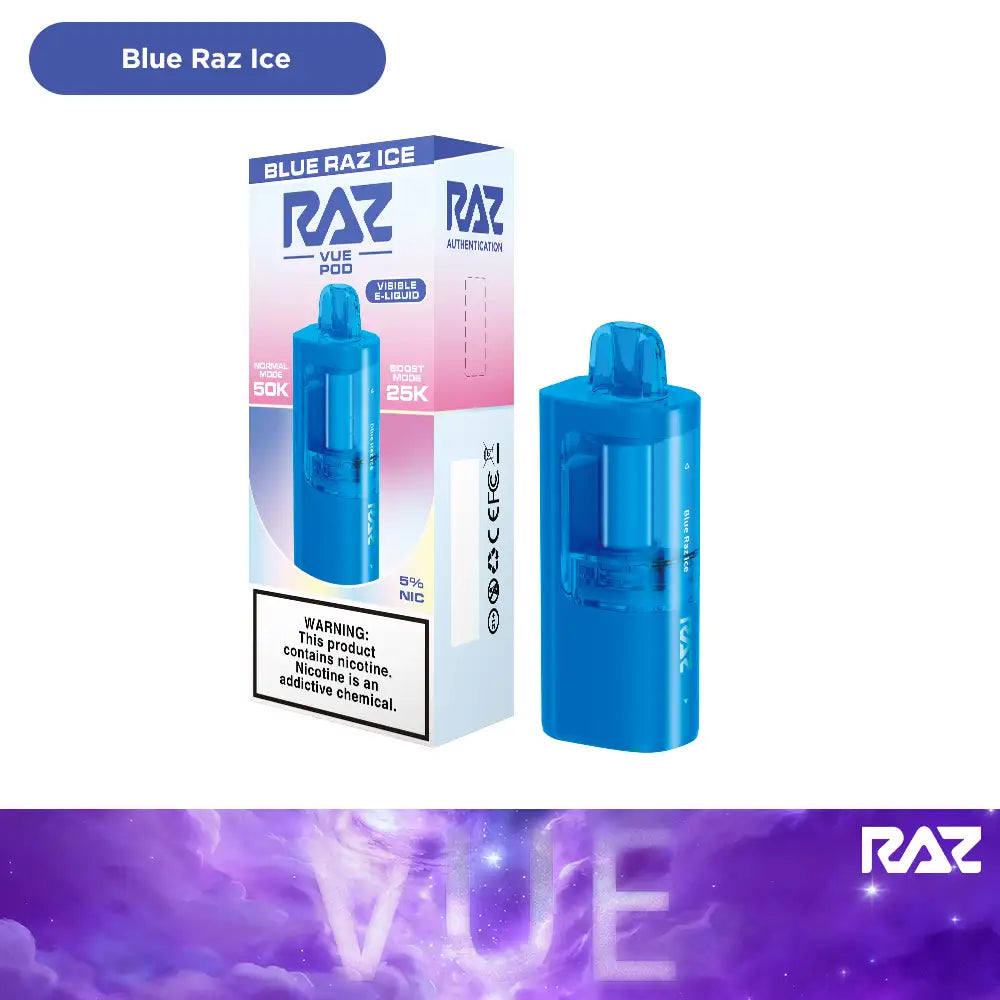 Blue Raz Ice RAZ VUE 50K Pod Flavor