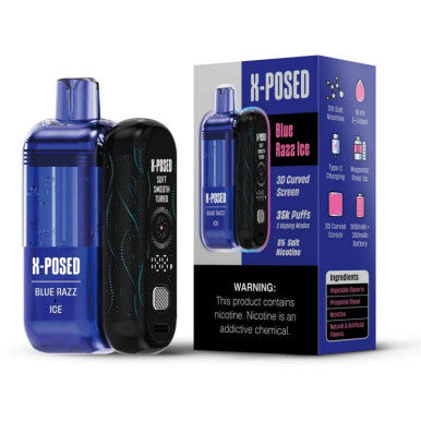Blue Razz Ice Pod Kit X-Posed 35K Flavor