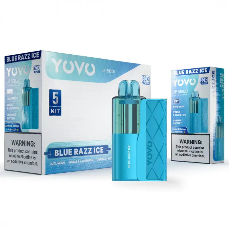Blue Razz Ice YOVO JB50K Flavor