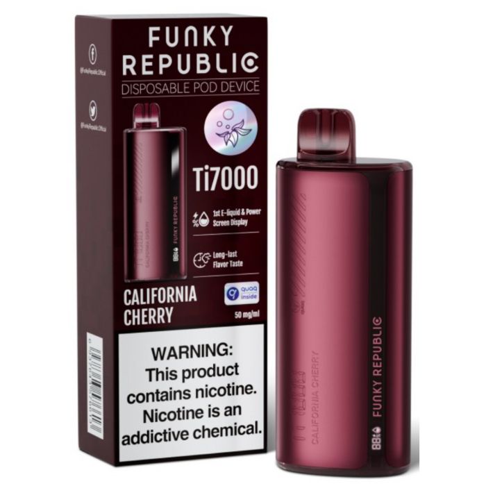 California Cherry Funky Republic TI7000 Vape