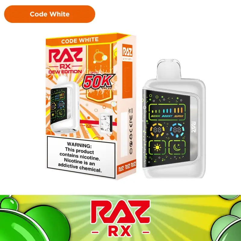 Code White RAZ RX50K Flavor
