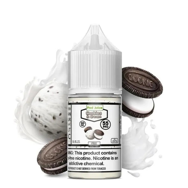 ICE CREAM COOKIES】E-LIQUID POD 1.8ml ICE CREAM COOKIES】E-LIQUID POD 1.8ml Cookies & Cream by Pod Juice