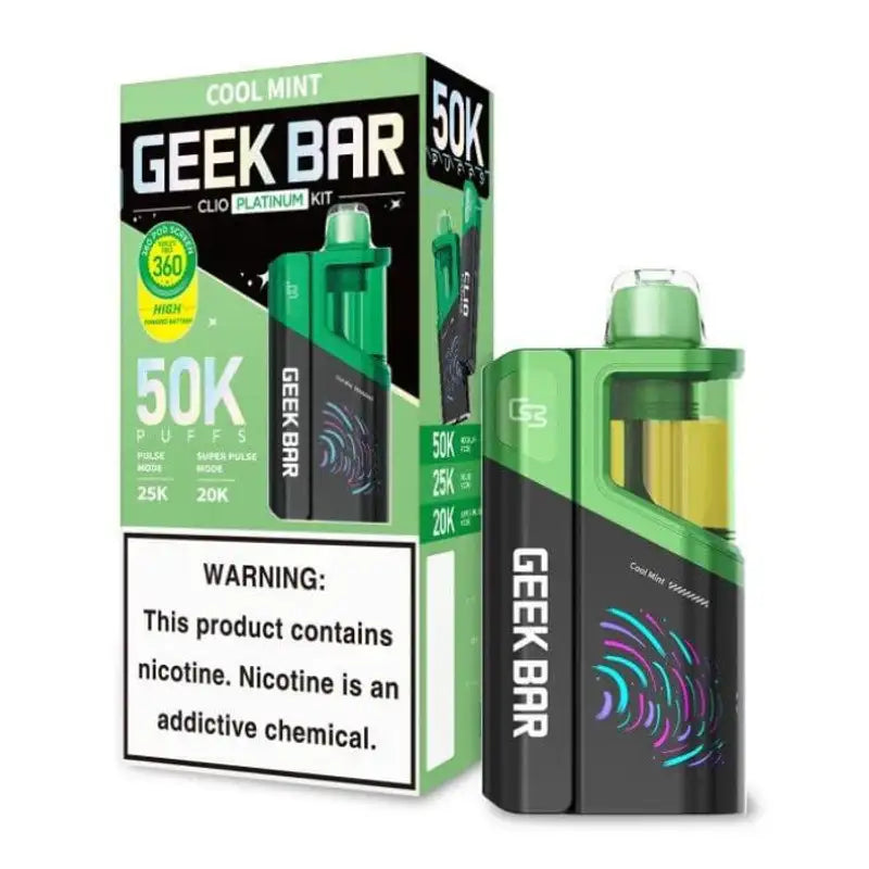 Cool Mint Geek Bar Clio Platinum Kit Flavor