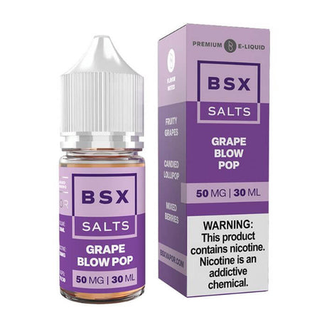 Grape Blow Pop Nicotine Salt by BSX Vapor