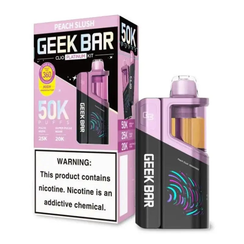 Peach Slush Geek Bar Clio Platinum Kit Flavor