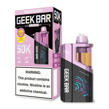 Peach Slush Geek Bar Clio Platinum Kit Flavor