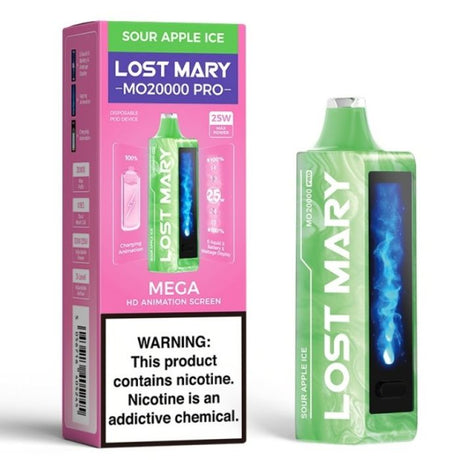 Sour Apple Ice Lost Mary MO20000 PRO Flavor