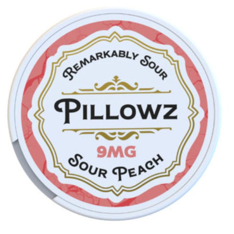 Sour Peach 9MG Pillowz Nicotine Pouches Flavor