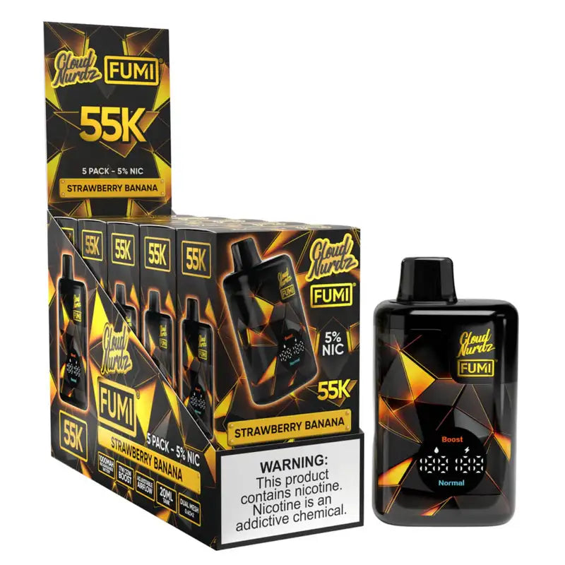 Strawberry Banana FUMI X CLOUD NURDZ 55K Flavor