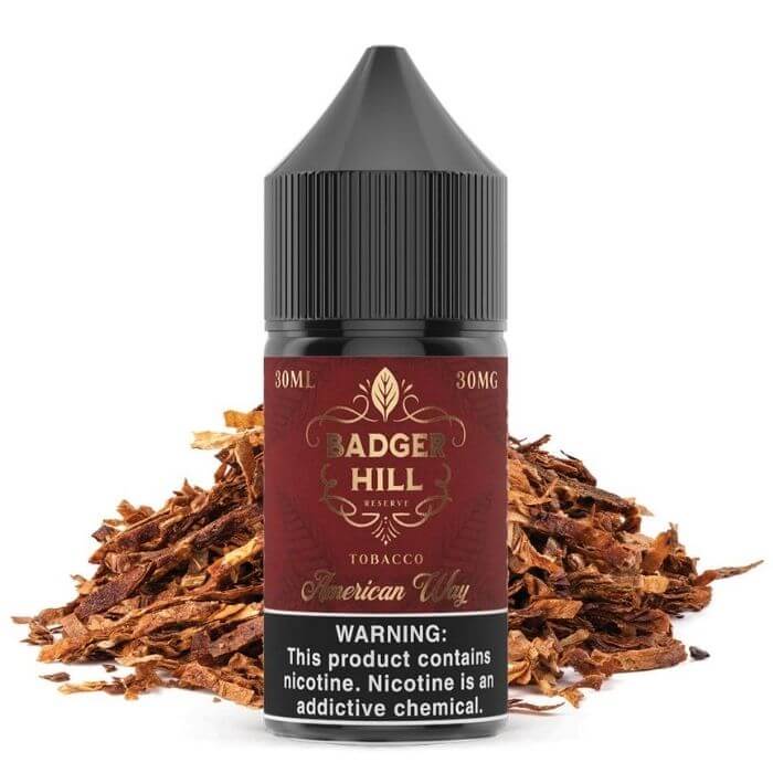 American Way Nicotine Salt by Badger Hill Reserve
