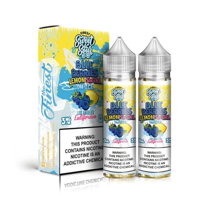 Blue-Berries Lemon Swirl on Ice E-Liquid by The Finest
